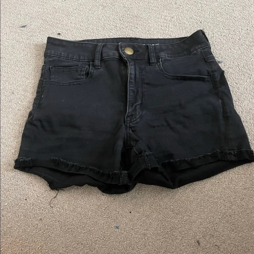 American Eagle Black Jean Shorts